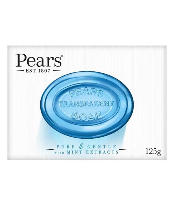 Pears Pure And Gentle Transparent Soap Bar With Mint Extracts