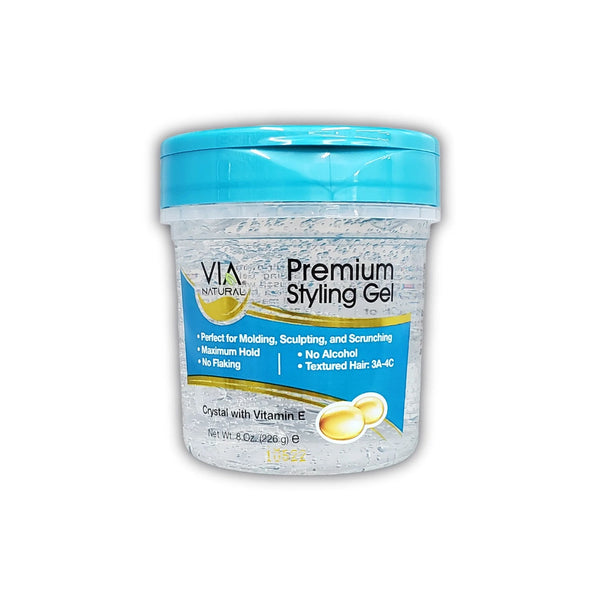 Via Natural Premium Crystal Styling Gel With Vitamin E 226g / 567g