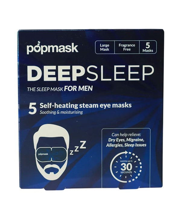 Pop Mask  Deep Sleep Self Heating Eye Masks For Men