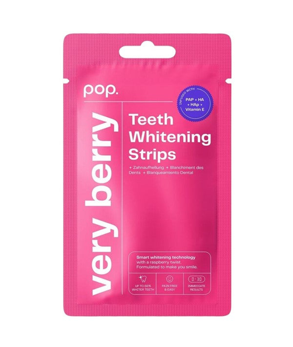 Pop Oral Beauty  Pop Very Berry Teeth Whitening Strips