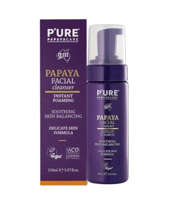 Pure Papayacare  Papaya Facial Instant Foaming Cleanser