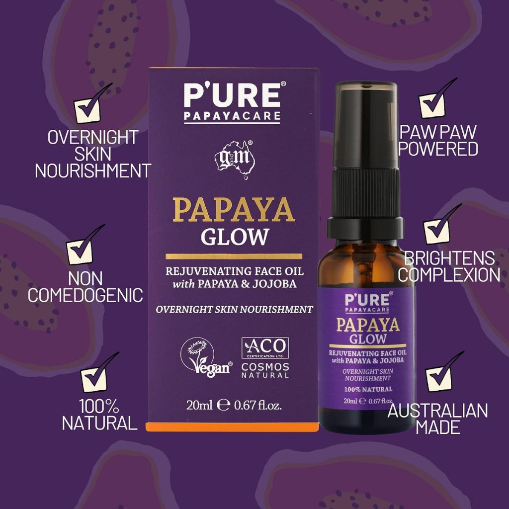 Pure Papayacare  Papaya Glow Rejuvenating Face Oil