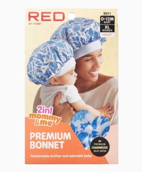 Red By Kiss  2 In 1 Mommy And Me Premium Bonnet BH11