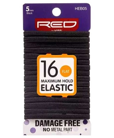 Red By Kiss Black 16 Flat Maximum Hold Elastic HEB05