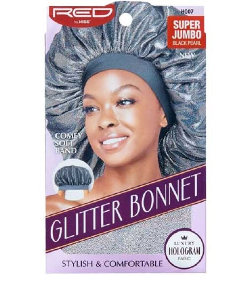 Red By Kiss  Glitter Bonnet Comfy Soft Band