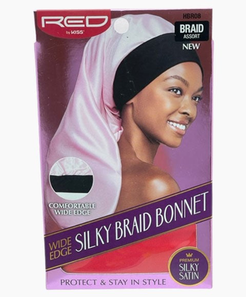 Red By Kiss  Wide Edge Silky Braid Bonnet HBR08