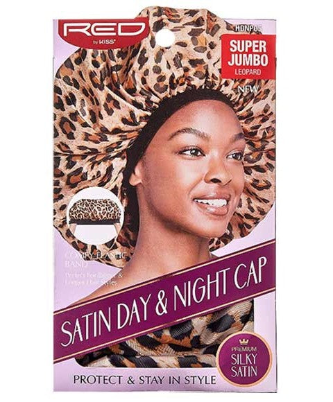 Red By Kiss  Satin Day And Night Cap Leopard HDNP05
