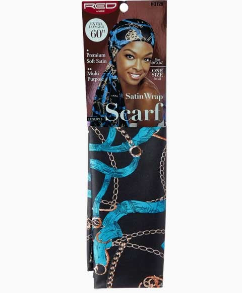 Red By Kiss Satin Wrap Multi Purpose Luxury 3 Scarf HQ128