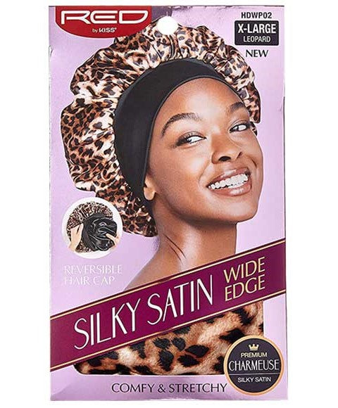 Red By Kiss  Silky Satin Wide Edge HDWP02 Leopard