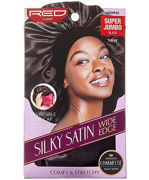Red By Kiss  Silky Satin Wide Edge HDWP04 Black