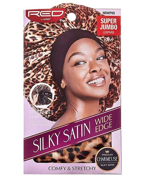 Red By Kiss  Silky Satin Wide Edge HDWP05 Leopard