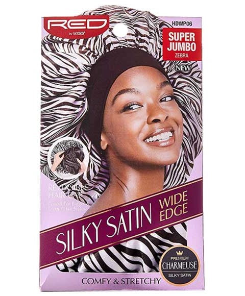 Red By Kiss  Silky Satin Wide Edge HDWP06 Zebra