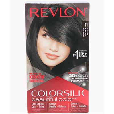 Revlon Colorsilk Beautiful Color Permanent Hair Color 11 Soft Black