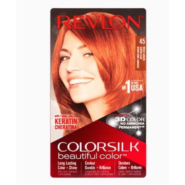 Revlon Colorsilk Beautiful Color Permanent Hair Color 45 Bright Auburn