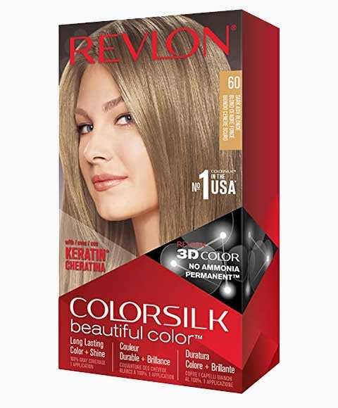 Revlon Colorsilk Beautiful Color Permanent Hair Color 60 Dark Ash Blonde
