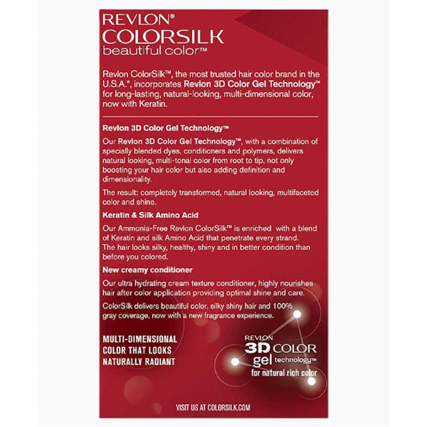 Revlon Colorsilk Beautiful Color Permanent Hair Color 45 Bright Auburn