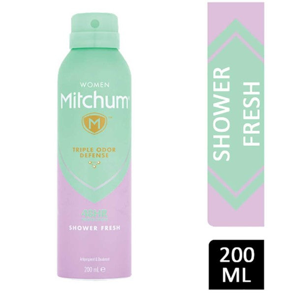Revlon Mitchum Triple Odor Defense Deodorant Shower Fresh Deodorant Spray