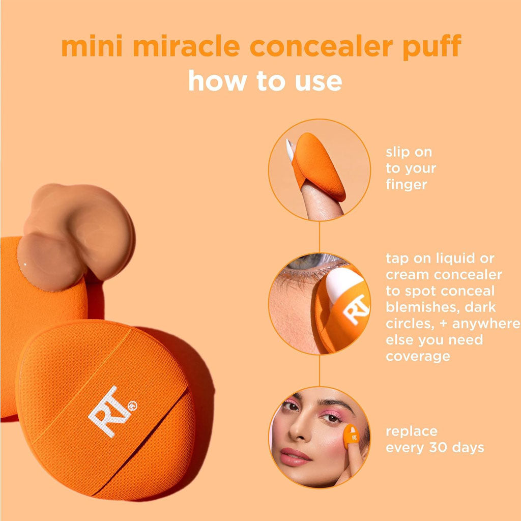 Real Techniques  Mini Miracle Concealer Puff Trio