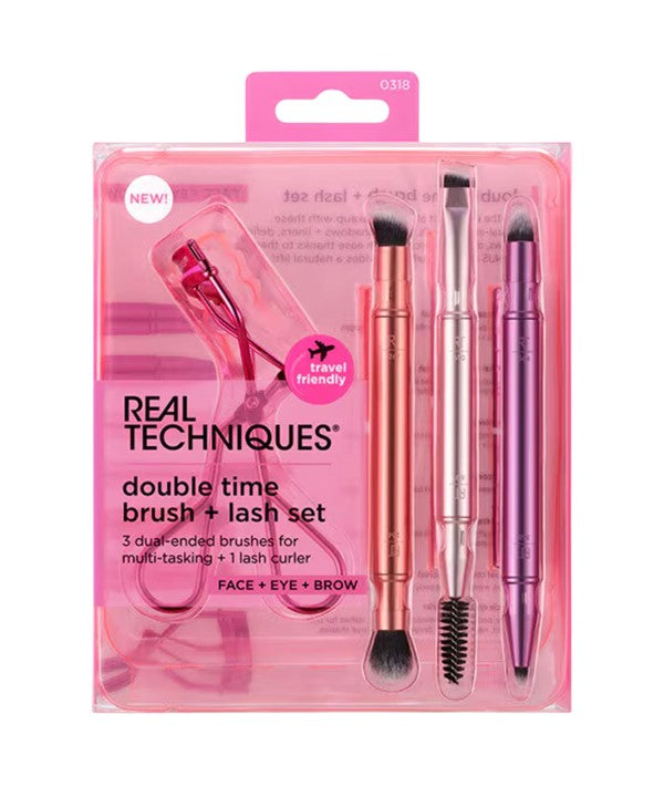 Real Techniques  Double Time Brush And Lash Set