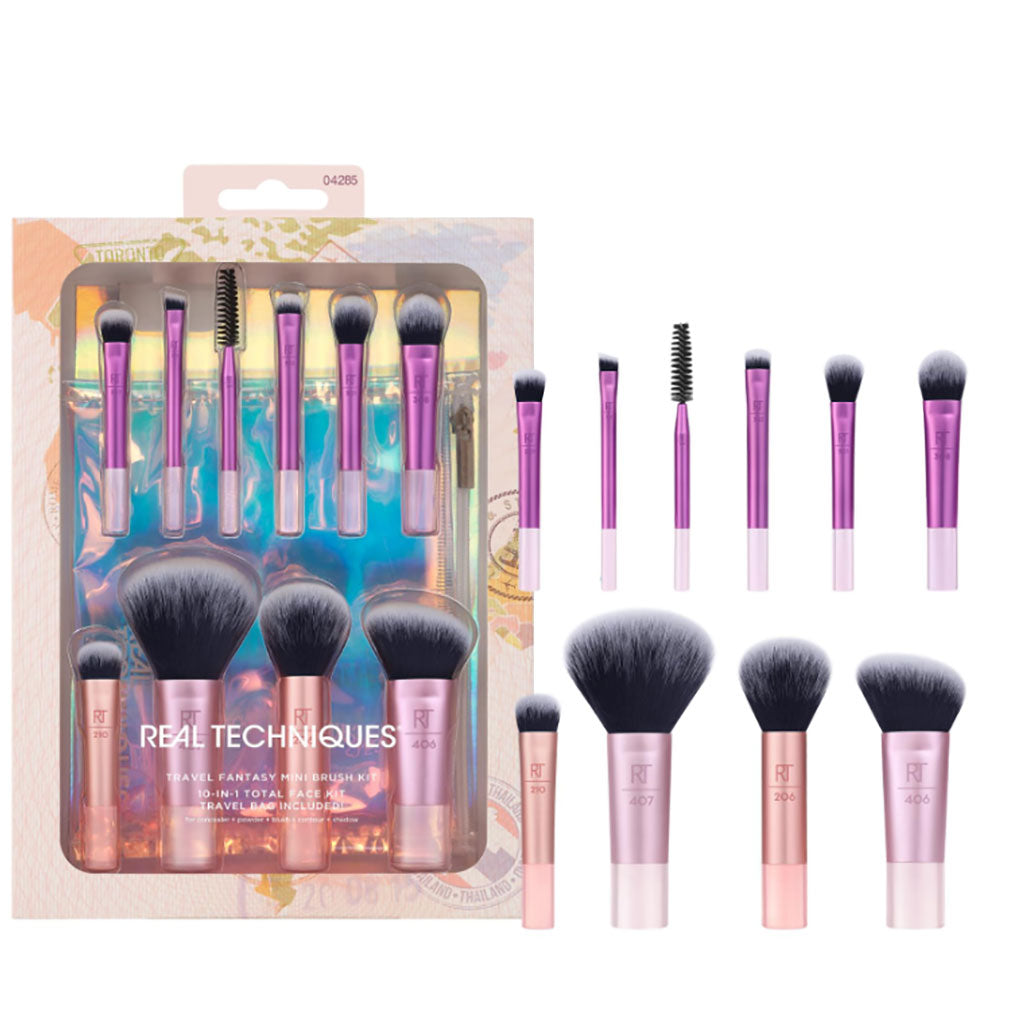 Real Techniques  Travel Fantasy 10 In 1 Mini Brush Kit