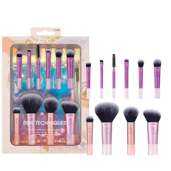 Real Techniques  Travel Fantasy 10 In 1 Mini Brush Kit