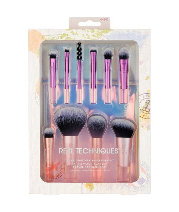Real Techniques  Travel Fantasy 10 In 1 Mini Brush Kit
