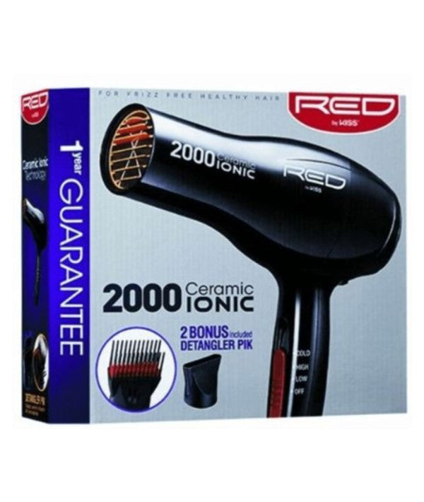 Red By Kiss  2000 Ceramic Iconic Hairdryer