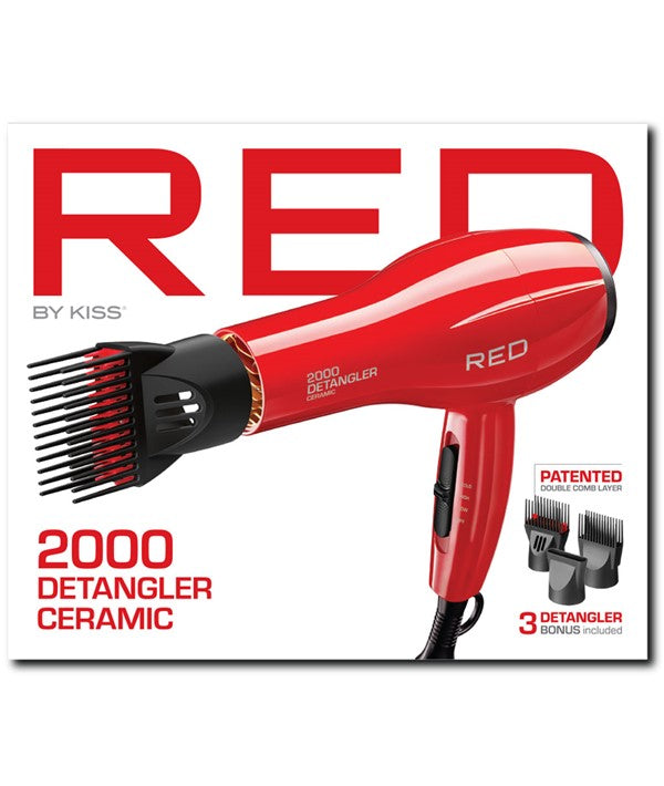Red By Kiss  2000 Detangler Ceramic Hair Dryer BD10NG