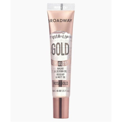 Red By Kiss Broadway Vita Lip Rose Gold Clear Lip Gloss BCLG10D1