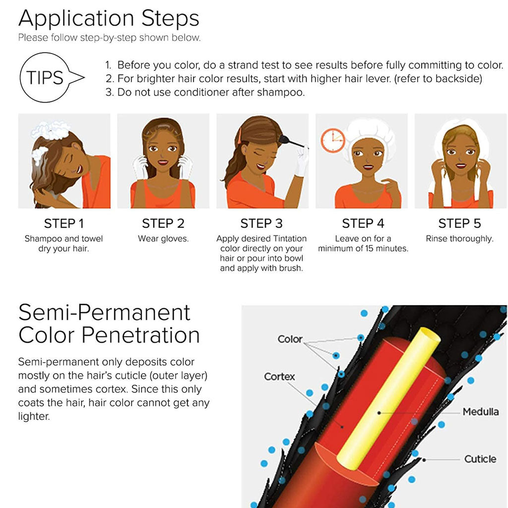 Kiss Products Red By Kiss Colors Tintation Semi Permanent Flaming Orange T650