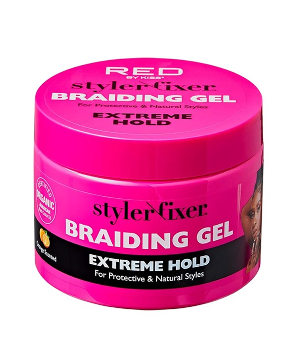 Red By Kiss  Orange Scented Styler Fixer Braiding Gel Extreme Hold
