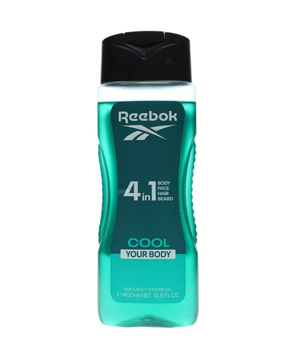 Reebok Cool Your Body 4 In 1 Hair And Body Shower Gel