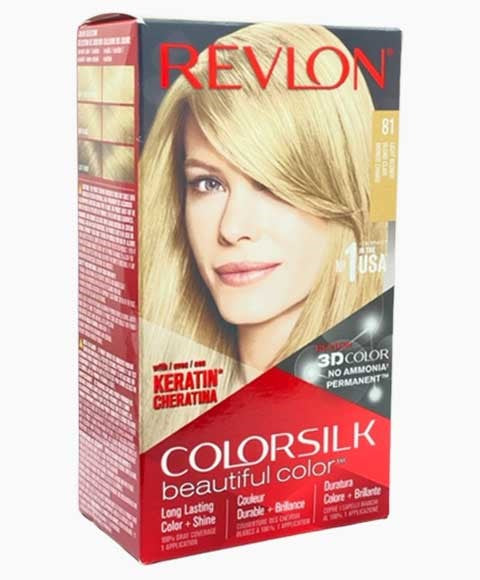 Revlon Colorsilk Beautiful Color Permanent Hair Color 81 Light Blonde
