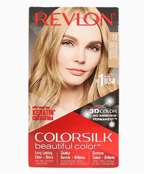 Revlon Colorsilk Beautiful Color Permanent Hair Color 73 Blonde Champagne