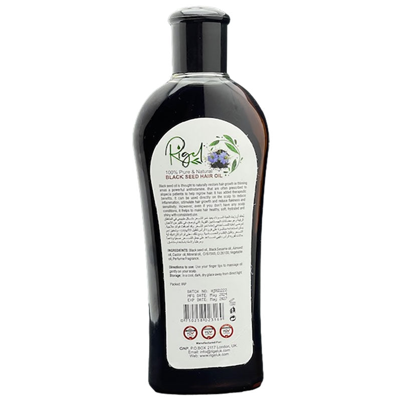 Rigel Pure And Natural Black Seed Hair Oil 200ml – Afro Hair Boutique