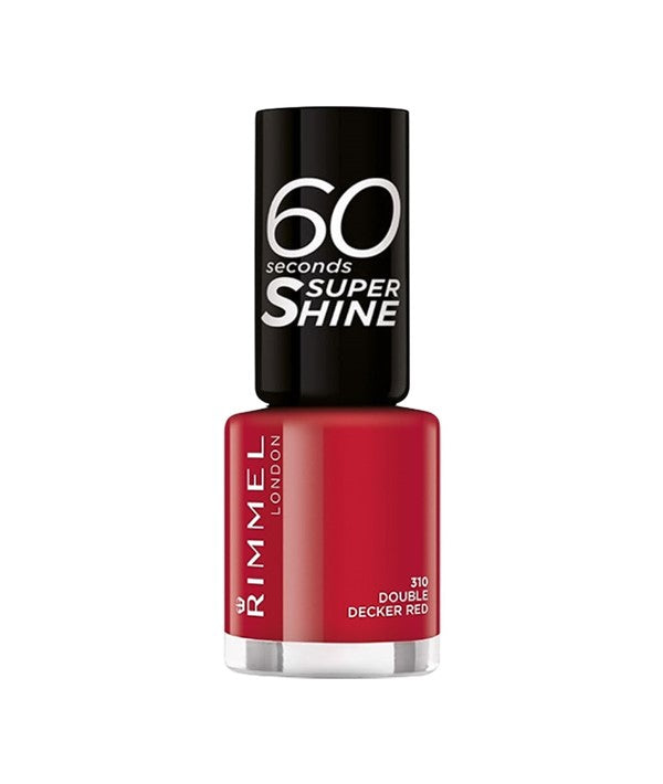 Rimmel  60 Seconds Super Shine Nail Polish 310 Double Decker Red