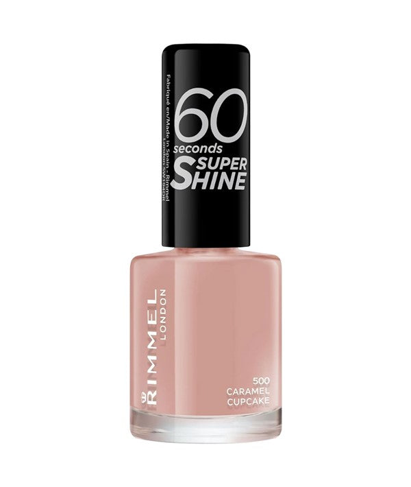 Rimmel  60 Seconds Super Shine Nail Polish 500 Caramel Cupcake
