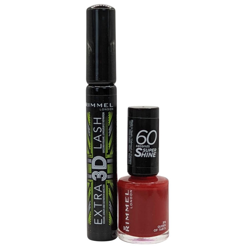 Dm Rimmel Set Rimmel Extra 3D Lash Mascara Nail Polish Mini Gift Set – Afro Hair Boutique