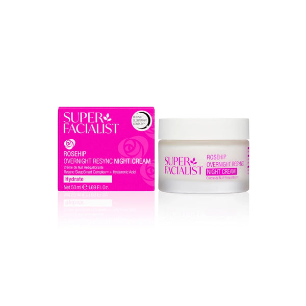Super Facialist Rosehip Overnight Resync Hydrate Night Cream 50ml - Afro Hair Boutique
