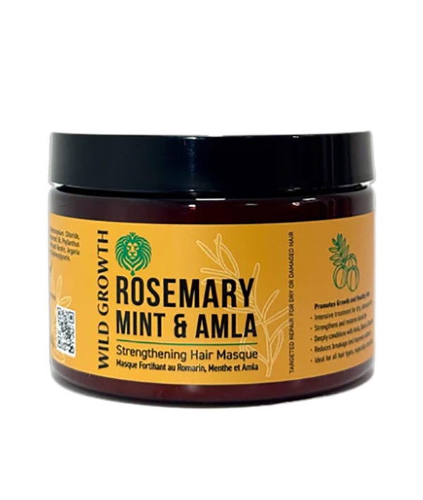 Wild Growth Rosemary Mint And Amla Strengthening Hair Masque