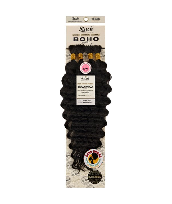 Rush Boho Braids Deep Wave Virgin Brazilian Hair