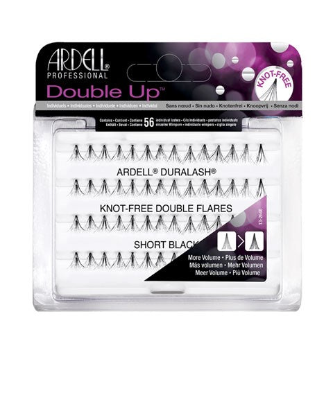 Ardell  Double Up Knot Free Double Flares Lashes Short Black