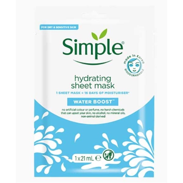 Simple  Hydrating Water Boost Sheet Mask