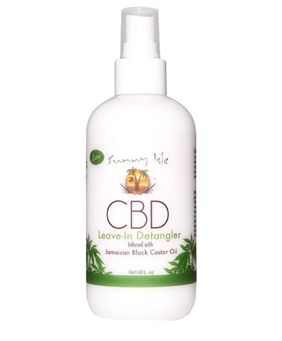 Sunny Isle CBD Leave In Detangler Infused Jamaican Black Castor Oil 8oz
