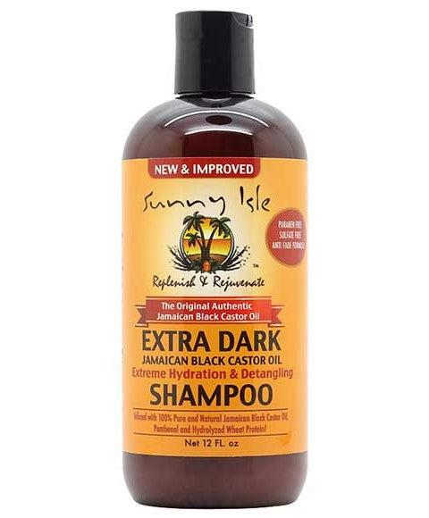sunny isle Extra Dark Jamaican Black Castor Oil Extreme Hydration And Detangling Shampoo