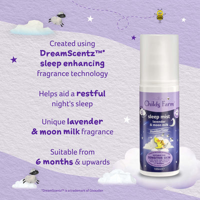 Childs Farm Slumber Time Lavender And Moon Milk Sleep Mist 100ml