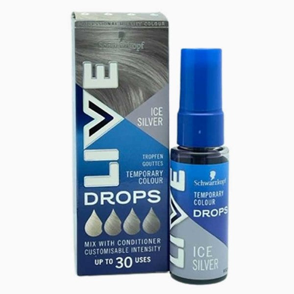 Schwarzkopf Live Drops Temporary Colour Ice Silver