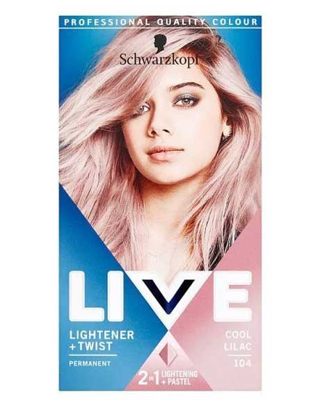 Schwarzkopf Live Lightener Plus Twist Permanent Colour  104 Cool Lilac