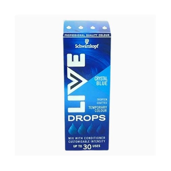 Schwarzkopf Live Drops Temporary Colour Crystal Blue
