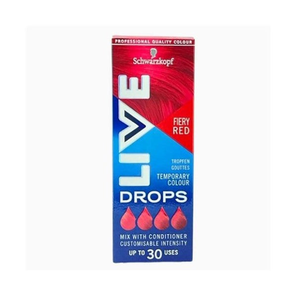 Schwarzkopf Live Drops Temporary Colour Fiery Red
